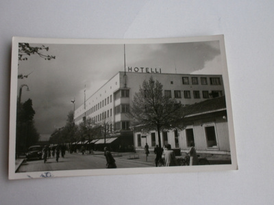 Varkaus, keskustaa, hotelli, mv valokuvapk, p. 1953