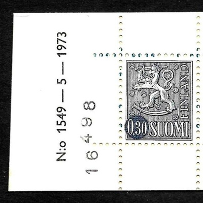 Automaattivihko 1549-5-1973 AV 6 G tl2 yHa tarkastusluku