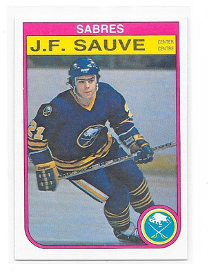 1982-83 OPC #33 J.F.Sauve Buffalo Sabres