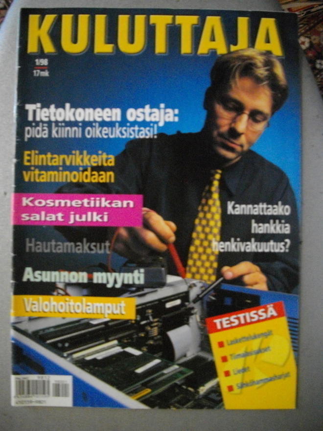 Kuluttaja Nro 1/1998 (6.11)
