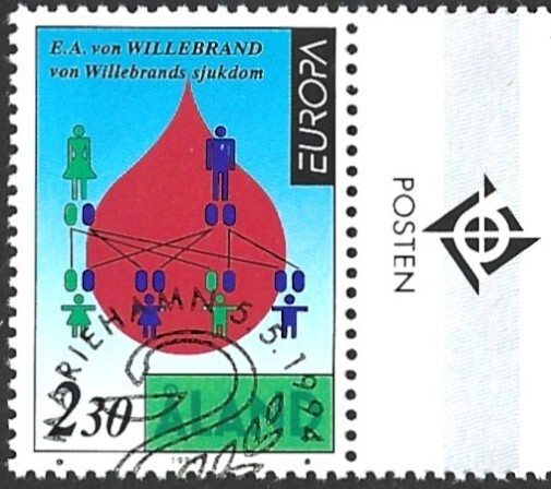 ÅL 1994 Eurooppa merkit 2,30 mk välilöpari logo EPL LaPe 086