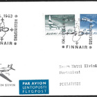 FDC 1963 Lentoliikenne 40 vuotta LaPe 579 - 580 - pikkukuva 1