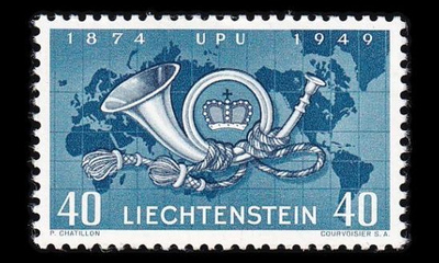 Liechtenstein 277 ** Maailmanpostiliitto UPU 75v (1949)