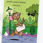 °°EHDIN KYLLÄ, JUOKSEN POSTIN AUTON....°° -KORTTI /Papron - pikkukuva 1