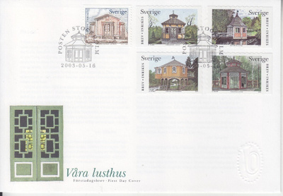 Ruotsi FDC 2003 huvimajoja.