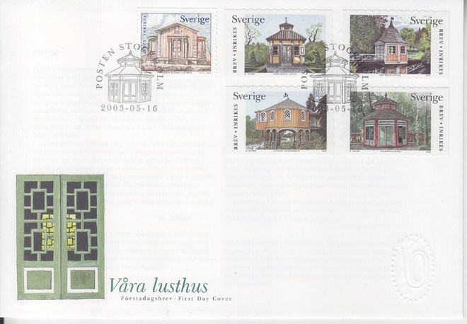 Ruotsi FDC 2003 huvimajoja.