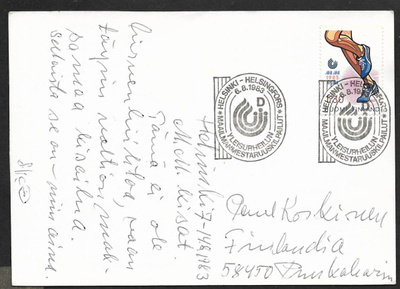 Helsinki - Yleisurheilun MM kilpailut 6.8.1983