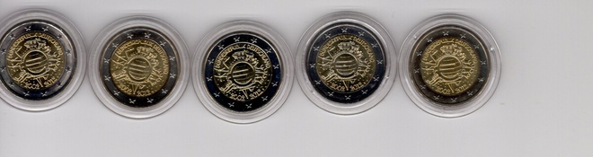 saksa 2012 euro 10 vuotta A D F G J