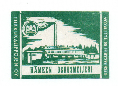 Tukkukauppojen OY HÄMEEN OSUUSMEIJERI. Etiketti
