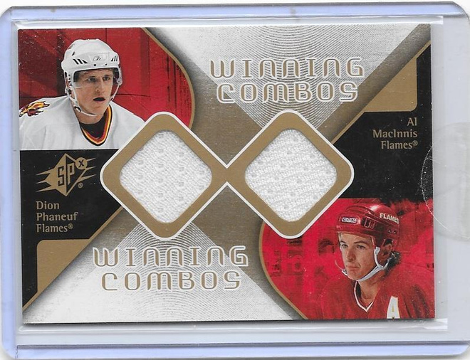 2007-08 SPx Winning Combos #Dion Phaneuf & Al MacInnis paita