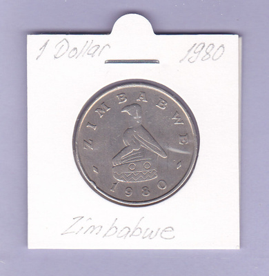Zimbabwe 1 Dollar v.1980 KM#6