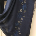 Sininen Hartiahuivi/ Kashmir-silkkihuivi / Cashmere -huivi - pikkukuva 2