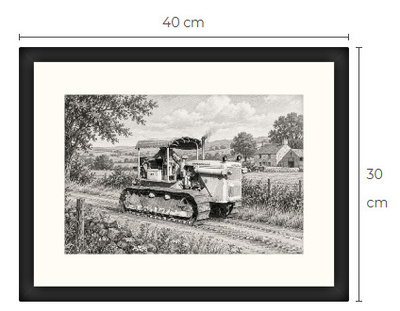 Uusi Caterpillar art print kehystetty 30 cm x 40 cm