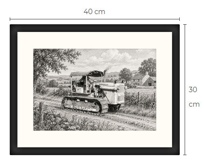 Uusi Caterpillar art print kehystetty 30 cm x 40 cm