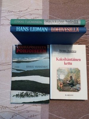 4 kpl eräkirjoja