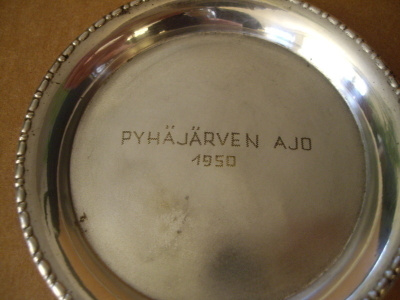 PYHÄJÄRVEN AJO  v.1950 Tampere Palkintolautanen