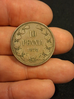 10 penniä 1875