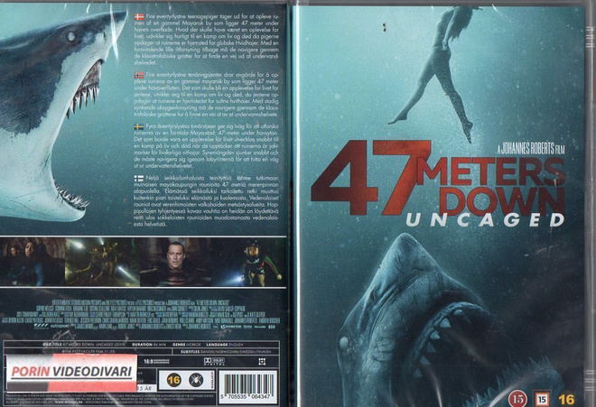 47 Meters Down Uncaged	(76 583)	UUSI	-FI-	nordic,	DVD			2019