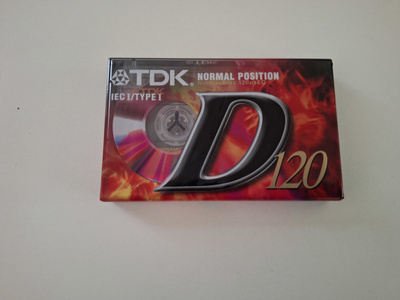 c-kasetti TDK D120 NORMAL POSITION IEC I / TYPE I