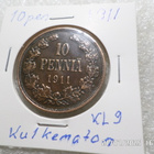 10   penniä  1911  kulkematon  , patinoinin alkua. kl 9 . - pikkukuva 5