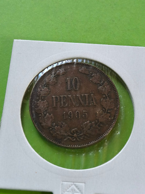 Aika hyvä 10 PENNIÄ 1905, Katso!