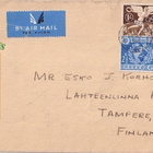 ENGLANTI OLYMPIA SARJA1948 FDC SUOMEEN - pikkukuva 1