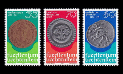 Liechtenstein 677-9 ** Rahoja (1977)