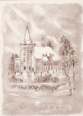 KIRKKOKORTTI - RAUDUN KIRKKO - 1