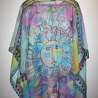 kaftaani rantatakki poncho midi koko L sifonki - pikkukuva 5