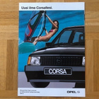Esite Opel Corsa A korin muotoiluosat 1987/1988 - pikkukuva 1