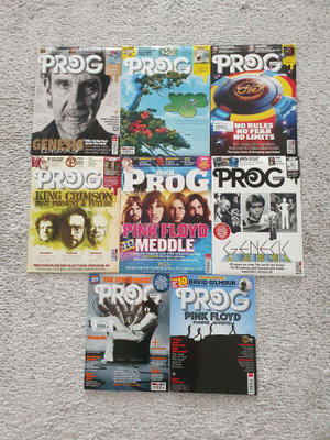 PROG-lehtiä 8 kpl, sisältävät CD:t!