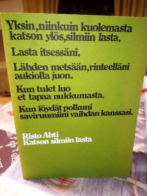 Rista Ahti : Katson silmiin lasta ( SIS POSTIKULU)