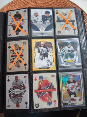Sekalaisia Nhl kortteja 60c/kpl