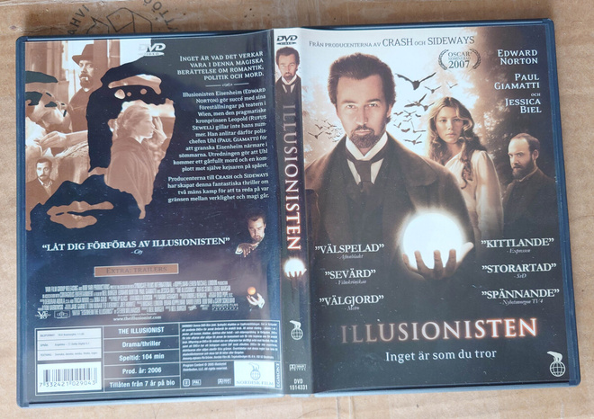 The Illusionist - Silmänkääntäjä DVD suomitekstit