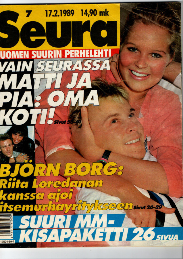 Seura n:o 7 1989 Miss-Suomi-kisat. Lahti MM-kisat. Björn Bor