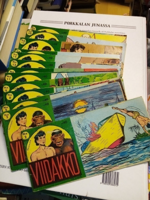 13 kpl VIIDAKKO 1964 LIUSKA LEHTIÄ YHDELLÄ HUUDOLLA