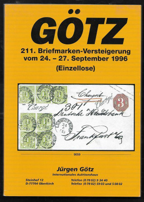 Huutokauppaluettelo - Götz 24.9.1996