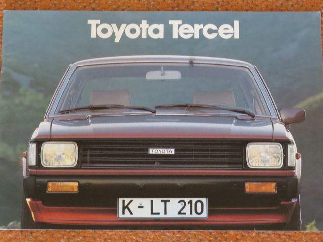 1981 Toyota Tercel esite - KUIN UUSI - 20 sivua