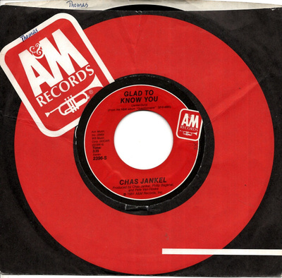 CHAS JANKEL: Glad To Know You / 3,000,000 Synths 7"