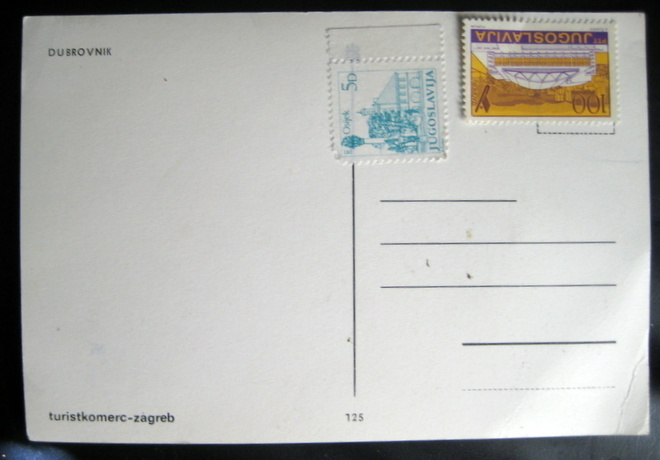 JUGOSLAVIJA postikortti 2-kuvaa (kulkematon)(62)