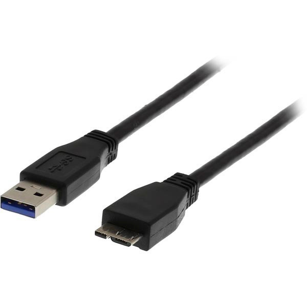 Deltaco USB 3.0 kaapeli A uros - Micro-B uros, 3m *UUSI*