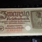 Germany Saksa 20 Mark 1940-45 P139 VF+ - pikkukuva 1
