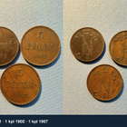 24 kpl 5 pennin kolikoita 1865–1917 –mukana 1865 ja 1870 - pikkukuva 3