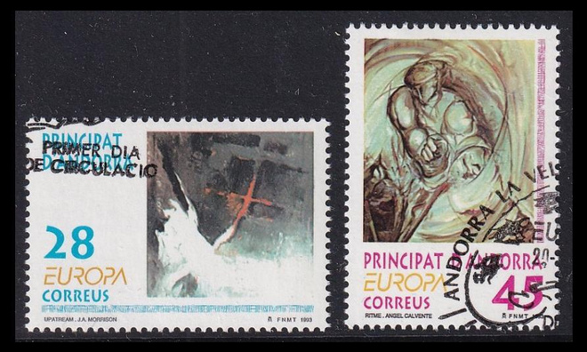 Andorra Sp 232-3 o Europa nykytaide (1993)