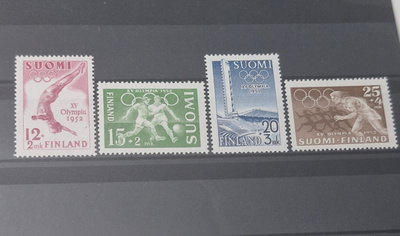 1951 - 1952 XV OLYMPIA 1952 POSTIMERKIT **