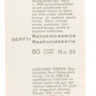 Purkkakuva Sertti n:o 33 LAKELANDINTERRIERI. - pikkukuva 2