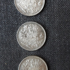 Vanha hopea raha 3 kpl, 50 penniä v. 1914, 1915 ja 1916 - pikkukuva 3