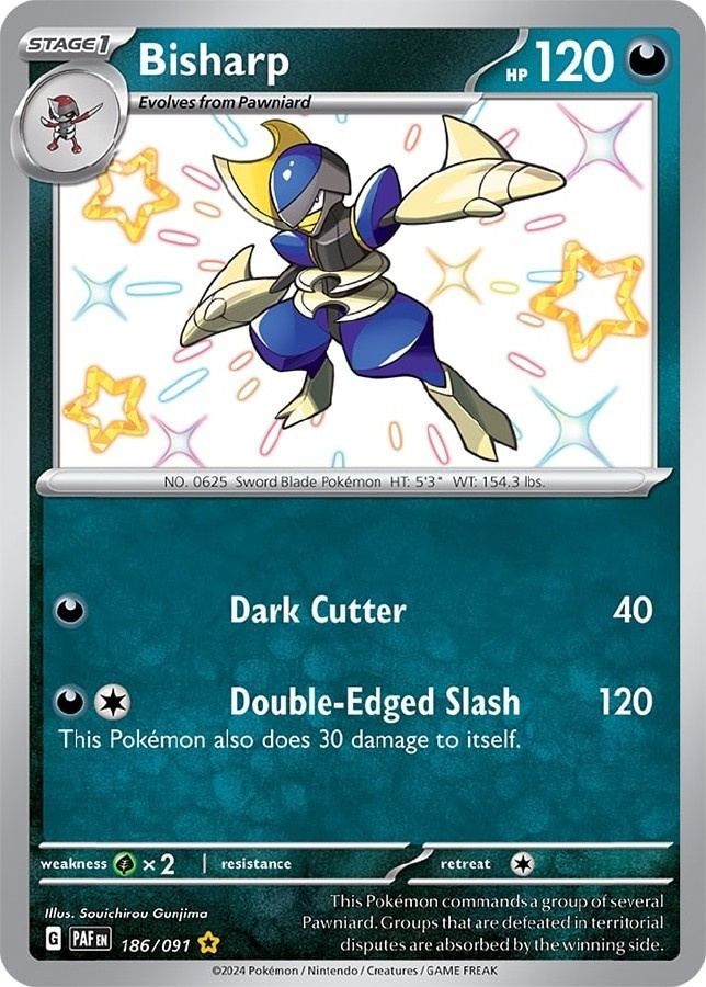 Bisharp 186/091 - Paldean Fates - NM/M