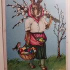 Pupuleidi kori ja essu täynnä Pääsiäismunia, eestil, p. 1933 - pikkukuva 1