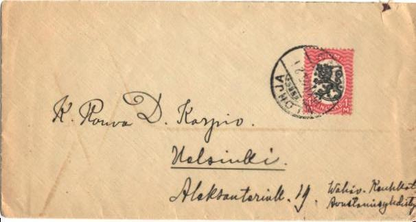 POSTILÄHETYS LOHJA 1MK SAARINEN